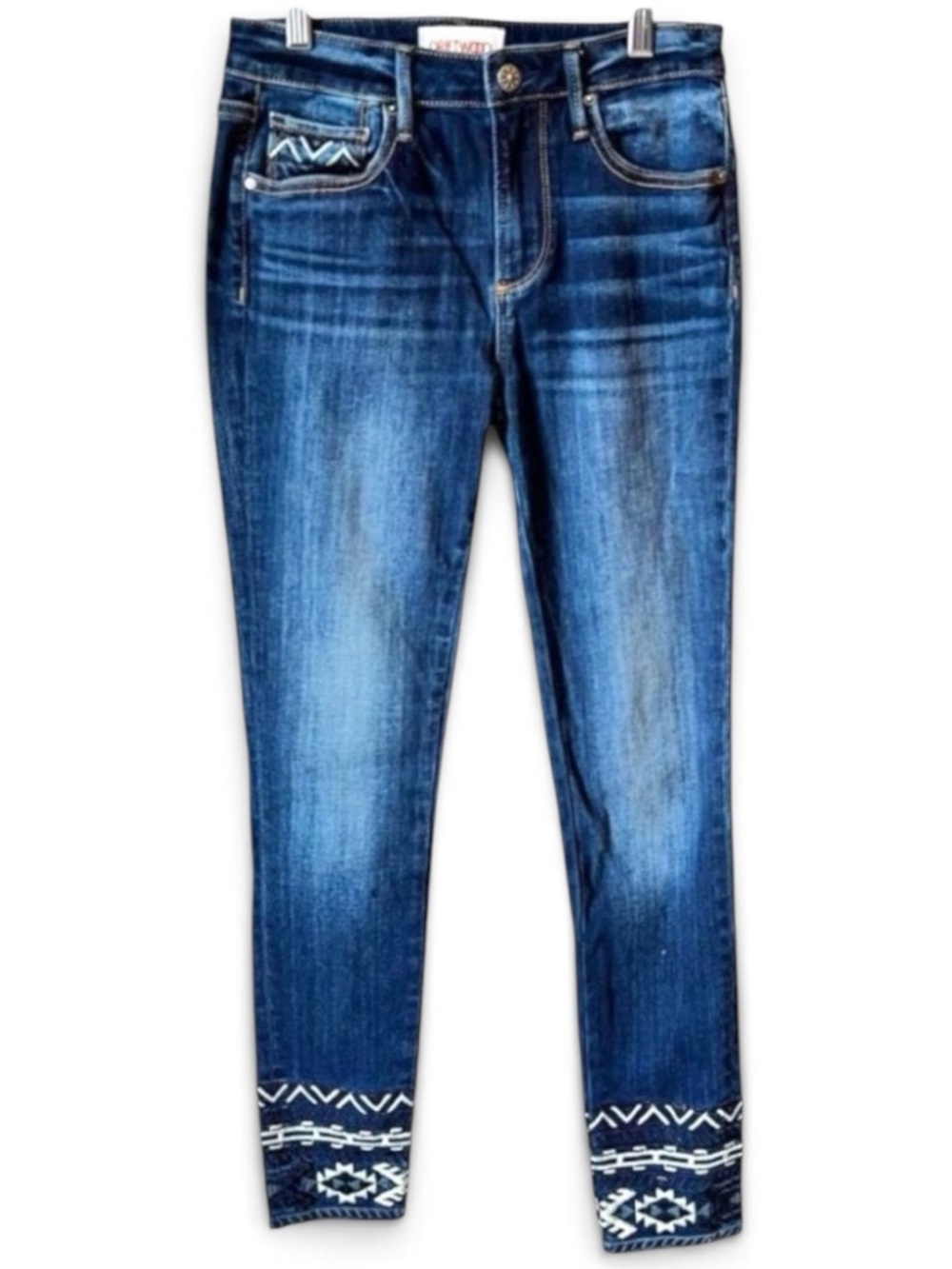 Driftwood Jackie High Rise Embroidered Jeans